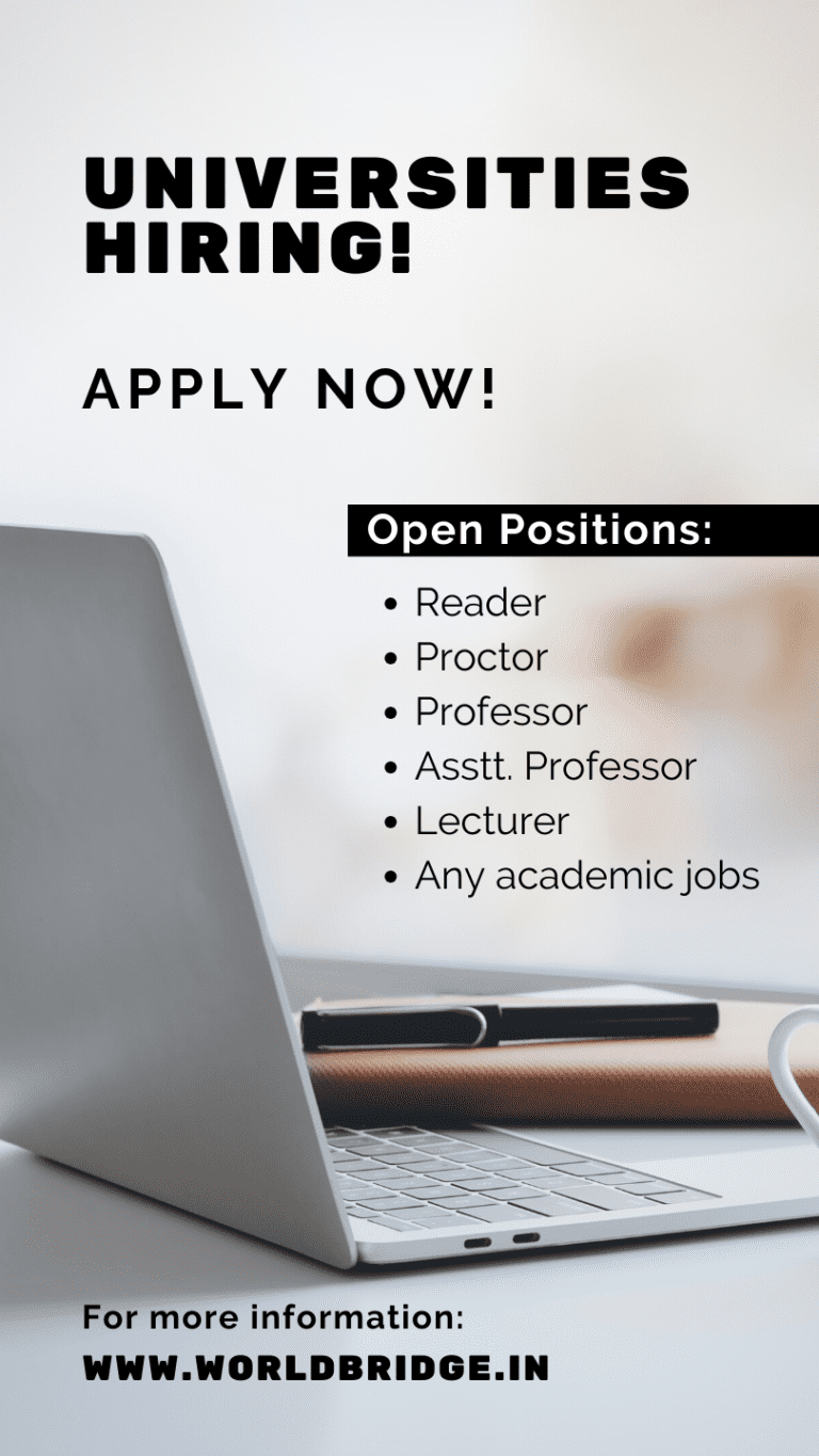 University job, recruitment, jobs, vacancies, india jobs, professor